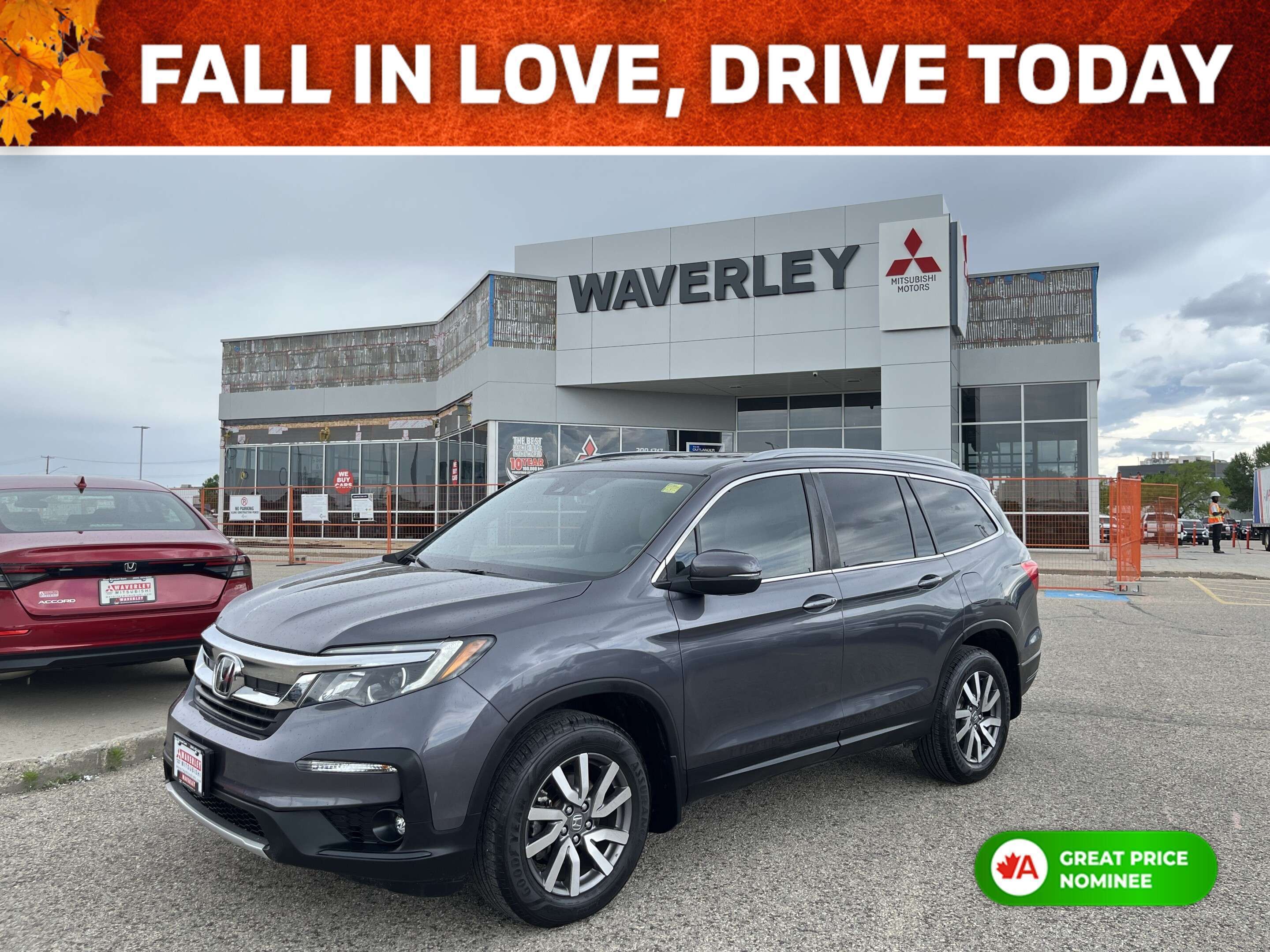 Gray 2022 Honda Pilot SUV / Crossover All-Wheel Drive Automatic