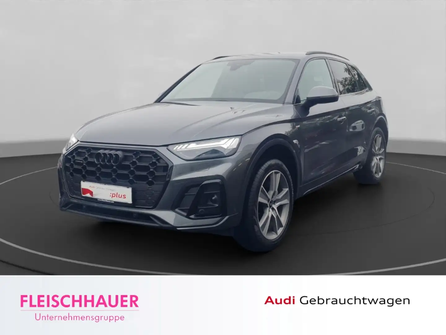 Audi Q5 40 TDI quattro S line Matrix+AHK+Head-up+CarPlay+N Grau - 1