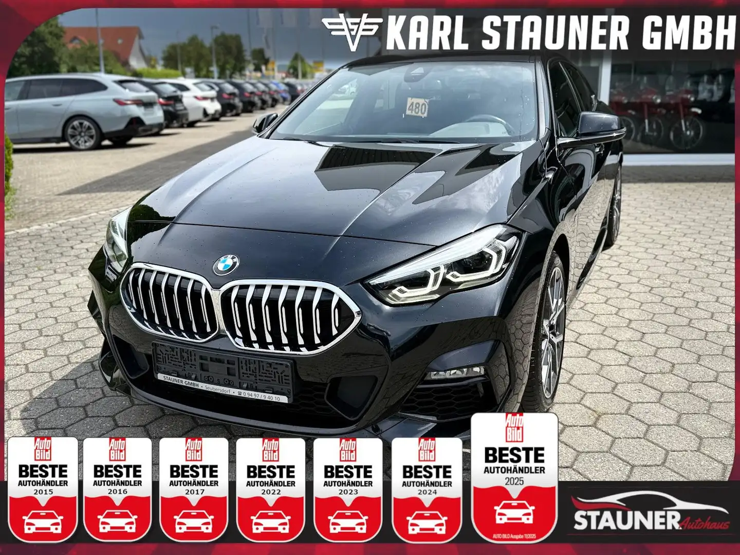 BMW 218 i Gran Coupe M-Sport AHK PDC SITZHZ HIFI LED Schwarz - 1