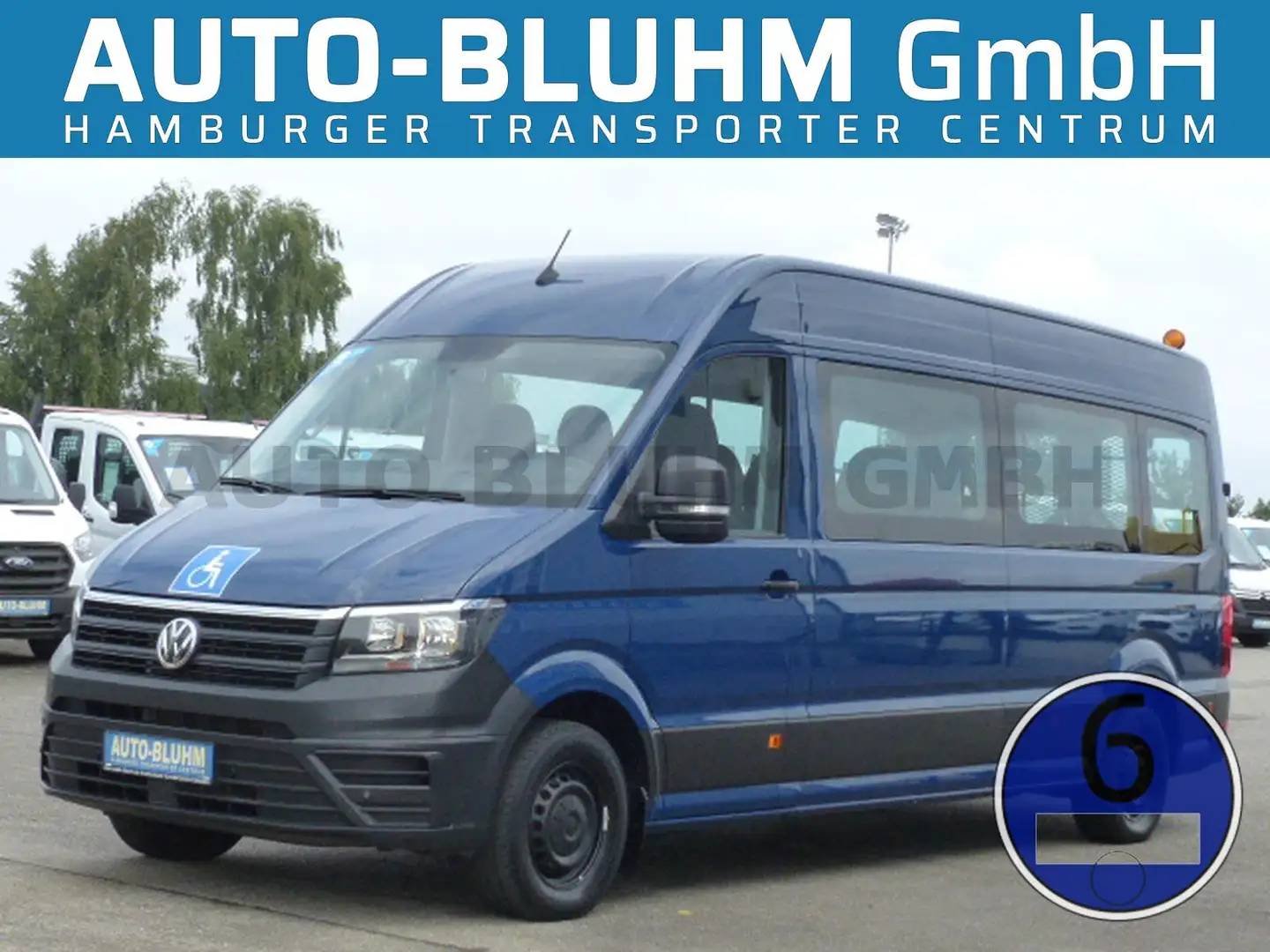 Volkswagen Crafter 35 TDI Rollstuhlbus L4H3 Lift AC 6-Sitze Bleu - 1