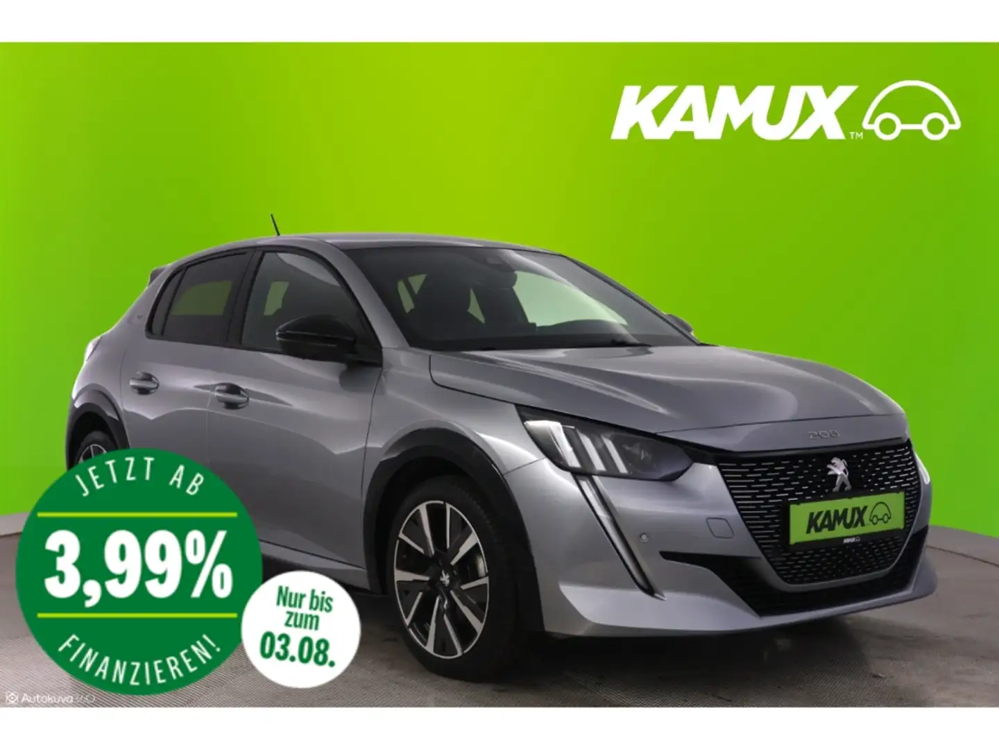Peugeot 208 1.2PureTech Aut.GT+LED+NAVI+PANO Gri - 1