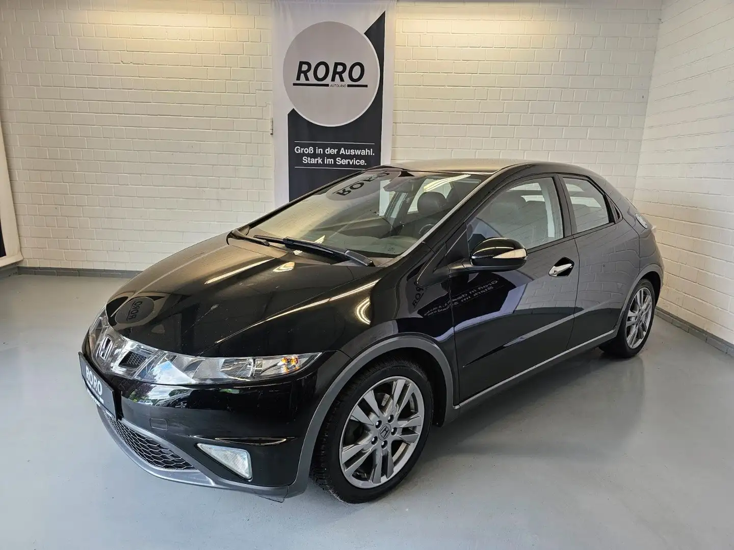 Honda Civic 1.8 Sport +TMP/LED/KLIMAAUTO/4SEASON/LMF Schwarz - 2