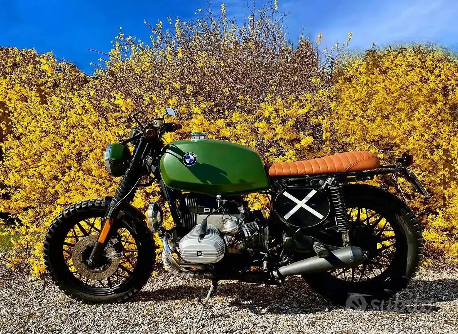 BMW R 65 Cafè racer Grün - 1