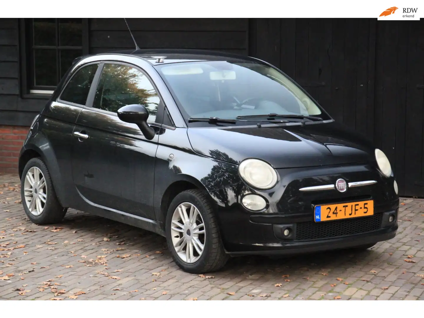 Fiat 500 1.2 Naked Android/Lmv/Airco/Apk 04-2026 Noir - 1