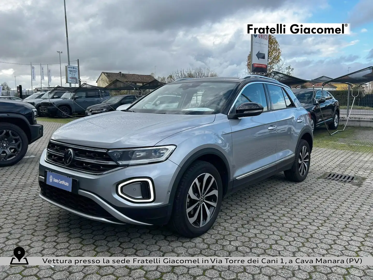 Volkswagen T-Roc 1.5 tsi style dsg Silber - 1