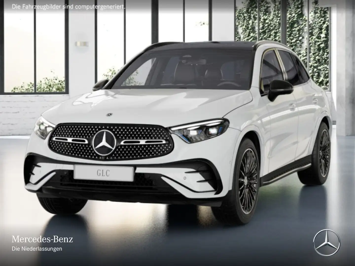 Mercedes-Benz GLC 300 4M AMG+NIGHT+PANO+360+TOTW+KEYLESS+9G Weiß - 2
