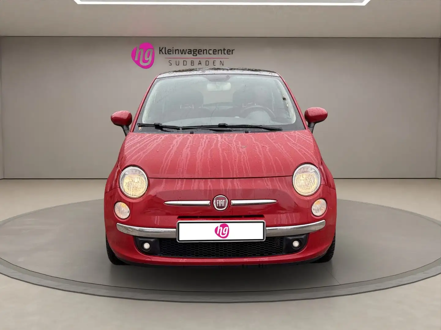 Fiat 500 KLIMA PANORAMA ALU TÜV NEU Rouge - 2
