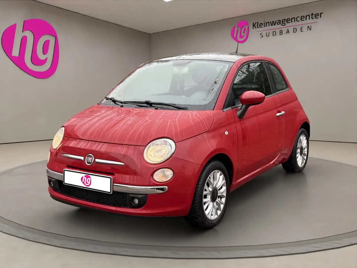 Fiat 500 KLIMA PANORAMA ALU TÜV NEU Rouge - 1