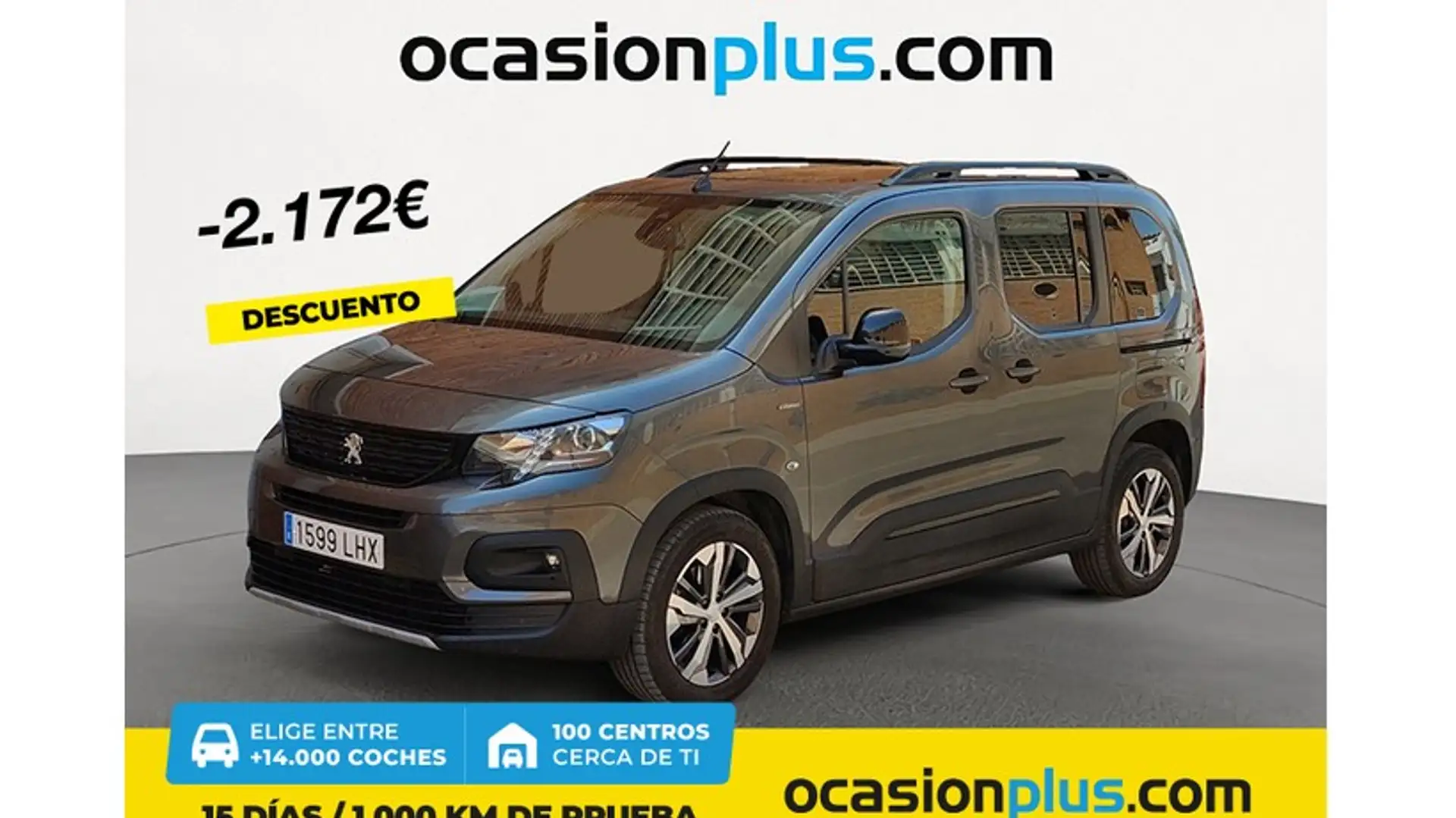 Peugeot Rifter 1.5BlueHDi S&S Standard GT Line EAT8 130 Grijs - 1