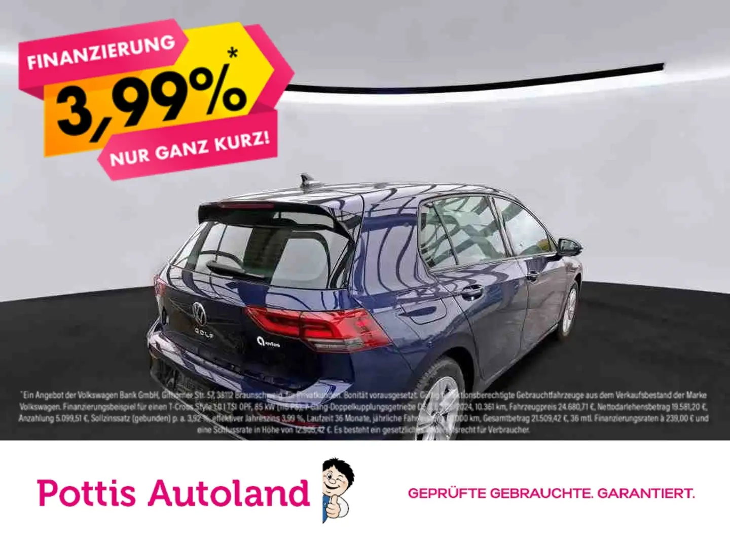 Volkswagen Golf 1.0 TSI LIFE NAVI PDC LED SITZHZG ACC Blau - 1