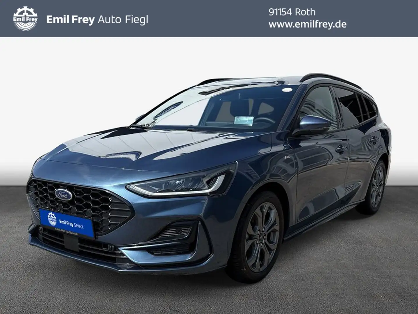 Ford Focus Turnier 1.0 EcoBoost Hybrid ST-LINE X Blauw - 1
