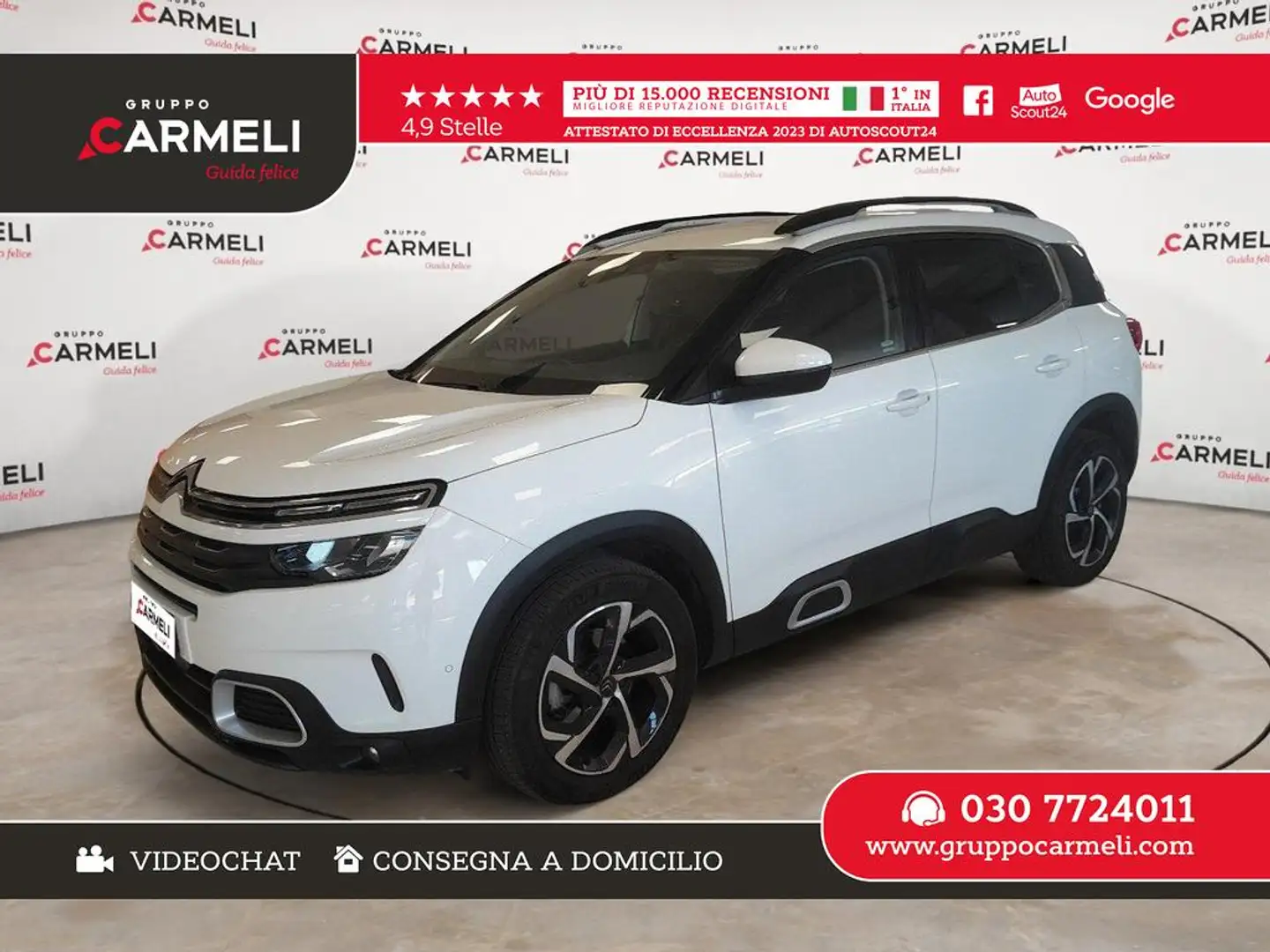 Citroen C5 Aircross 1.5 bluehdi Feel s&s 130cv eat8 my20 Bianco - 1