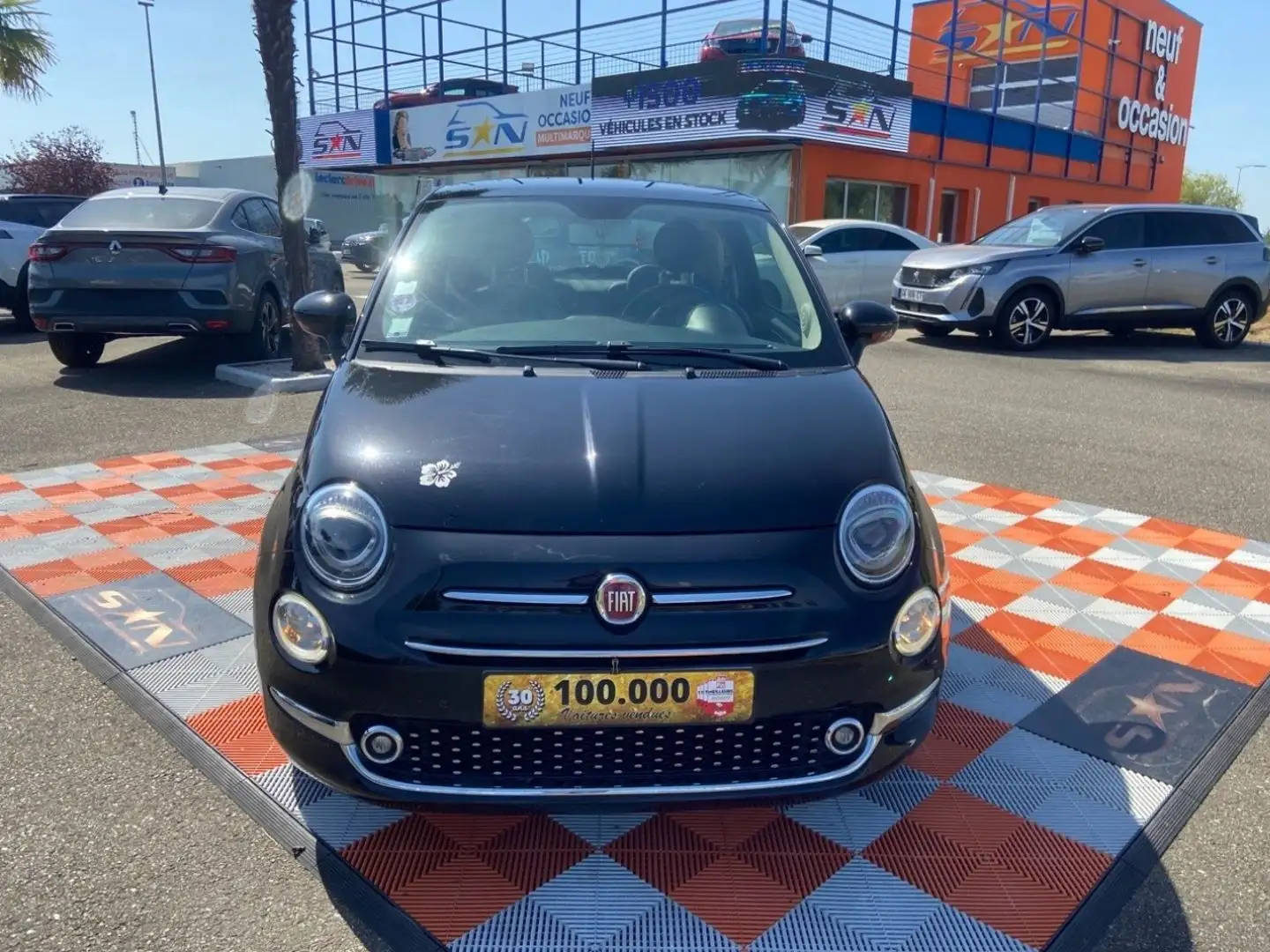 Fiat 500 1.2 69 LOUNGE GPS Noir - 2