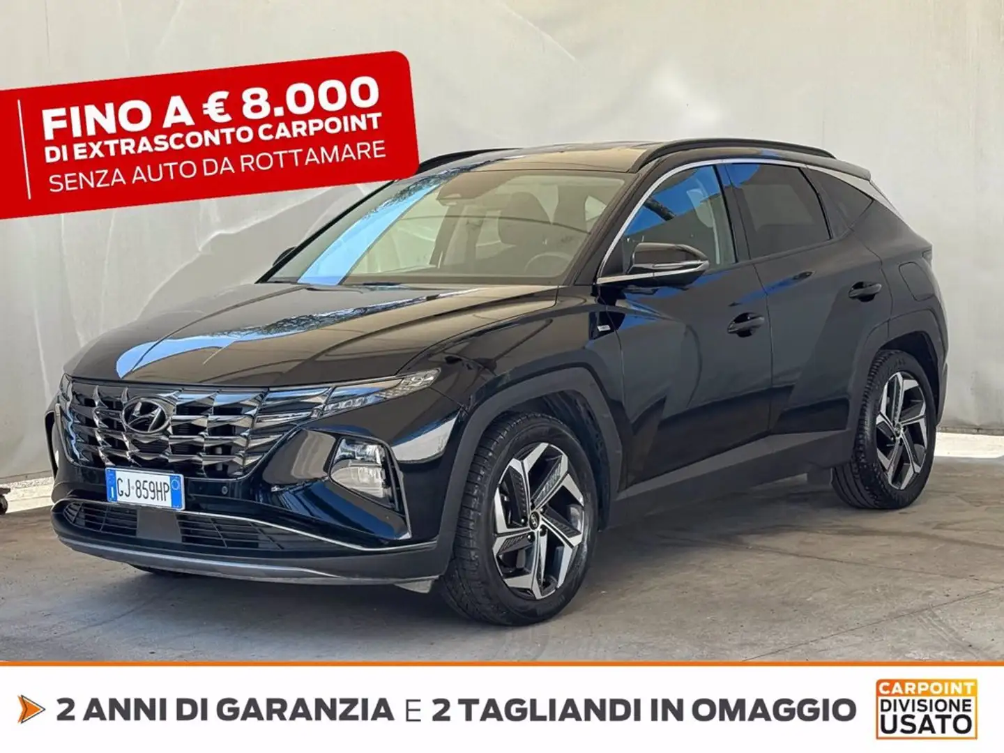 Hyundai TUCSON 1.6 t-gdi 48v exellence leather pack 2wd dct Noir - 1