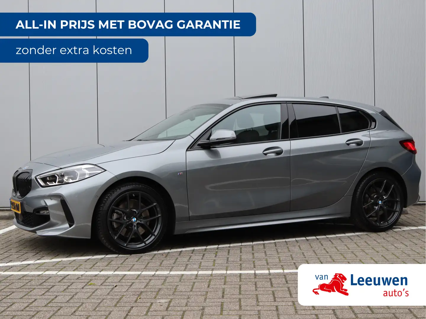 BMW 120 1-serie 120i M-sport | Head-up | Leder | Panoramad Gris - 1