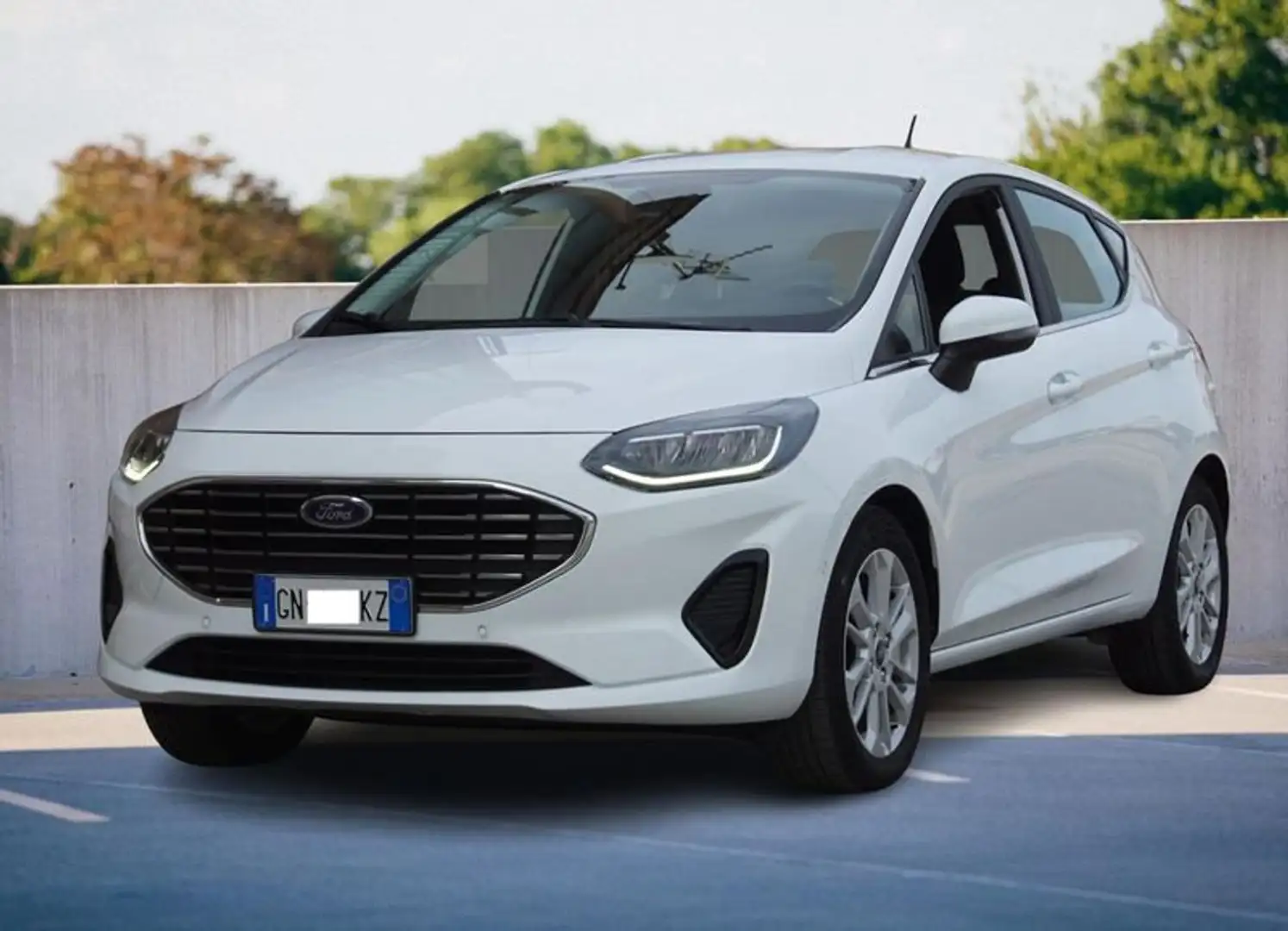 Ford Fiesta 1.1 75 CV 5 porte Titanium Bianco - 1