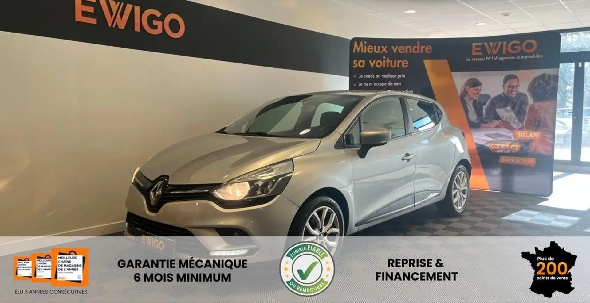 Renault Clio 1.5 dci 90 business edc bva Gris - 1