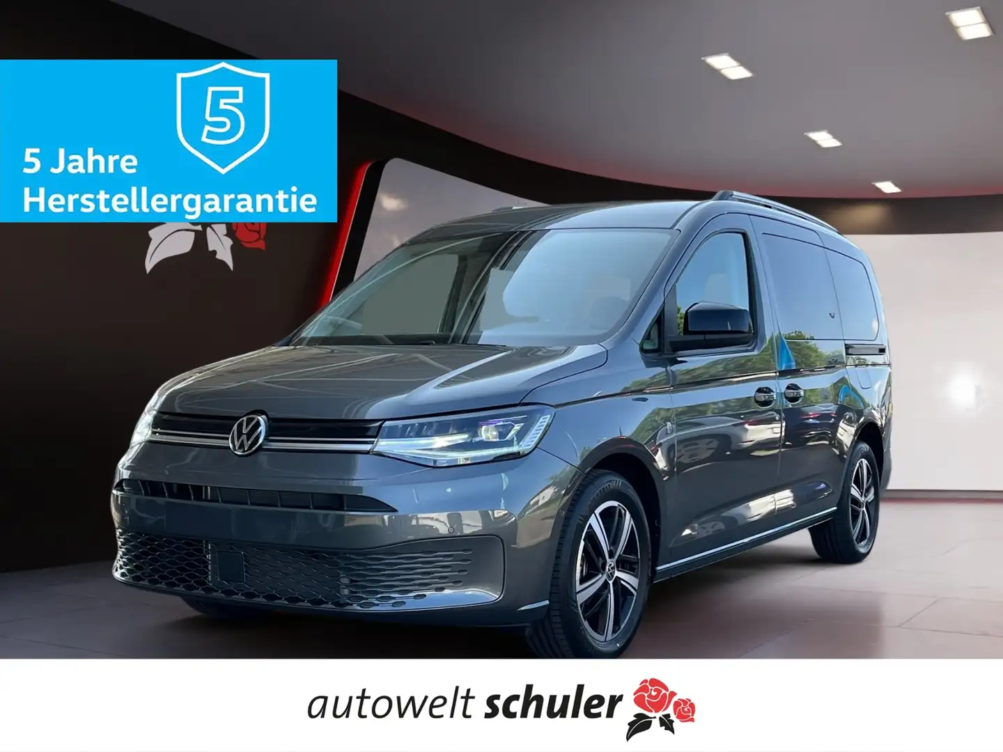 Volkswagen Caddy 2,0 TDI 4motion Goal 7-Sitzer AHK LED Grau - 1