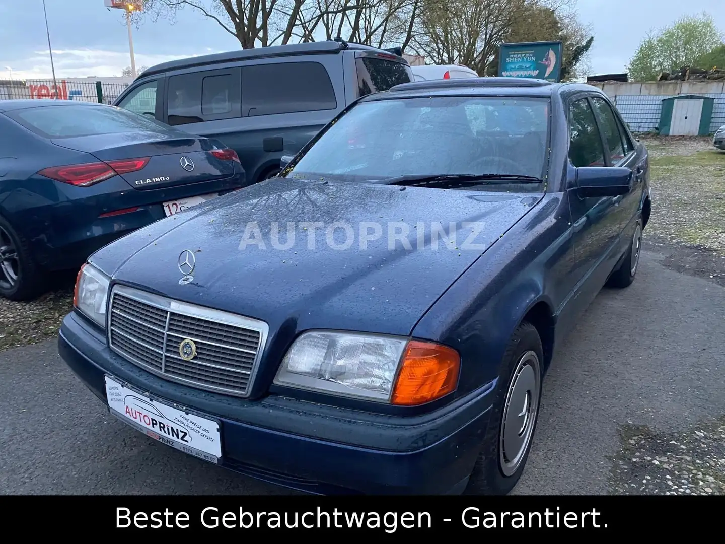 Mercedes-Benz C 180 ESPRIT*Automatik*Schiebedach*FürExport* Blauw - 2