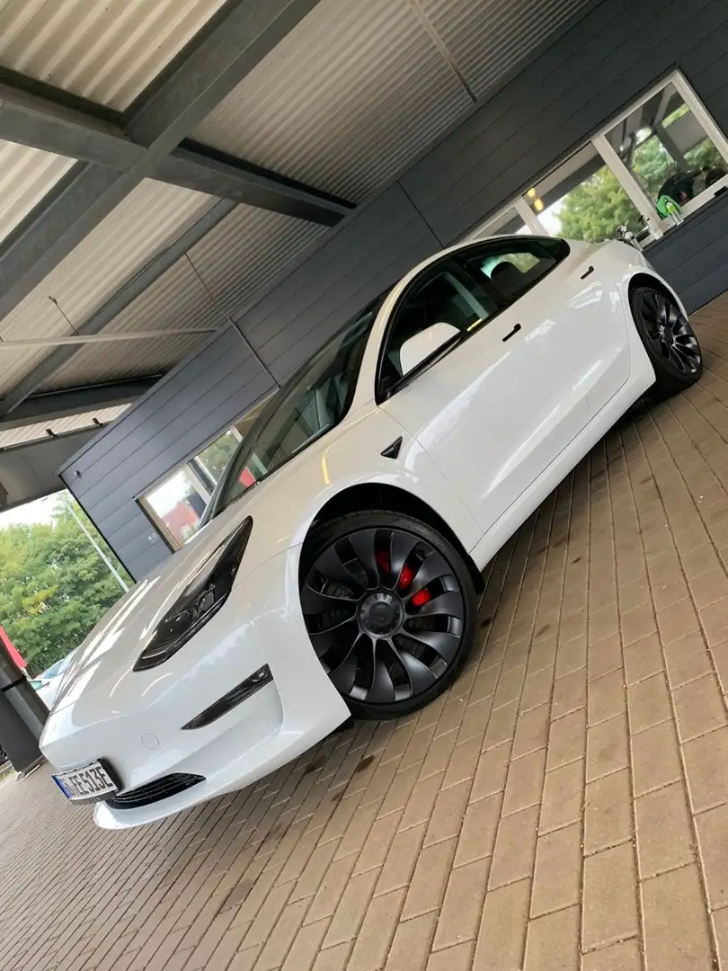 Tesla Model 3 Performance 513PS AWD 20" PANO 4xSH Weiß - 1