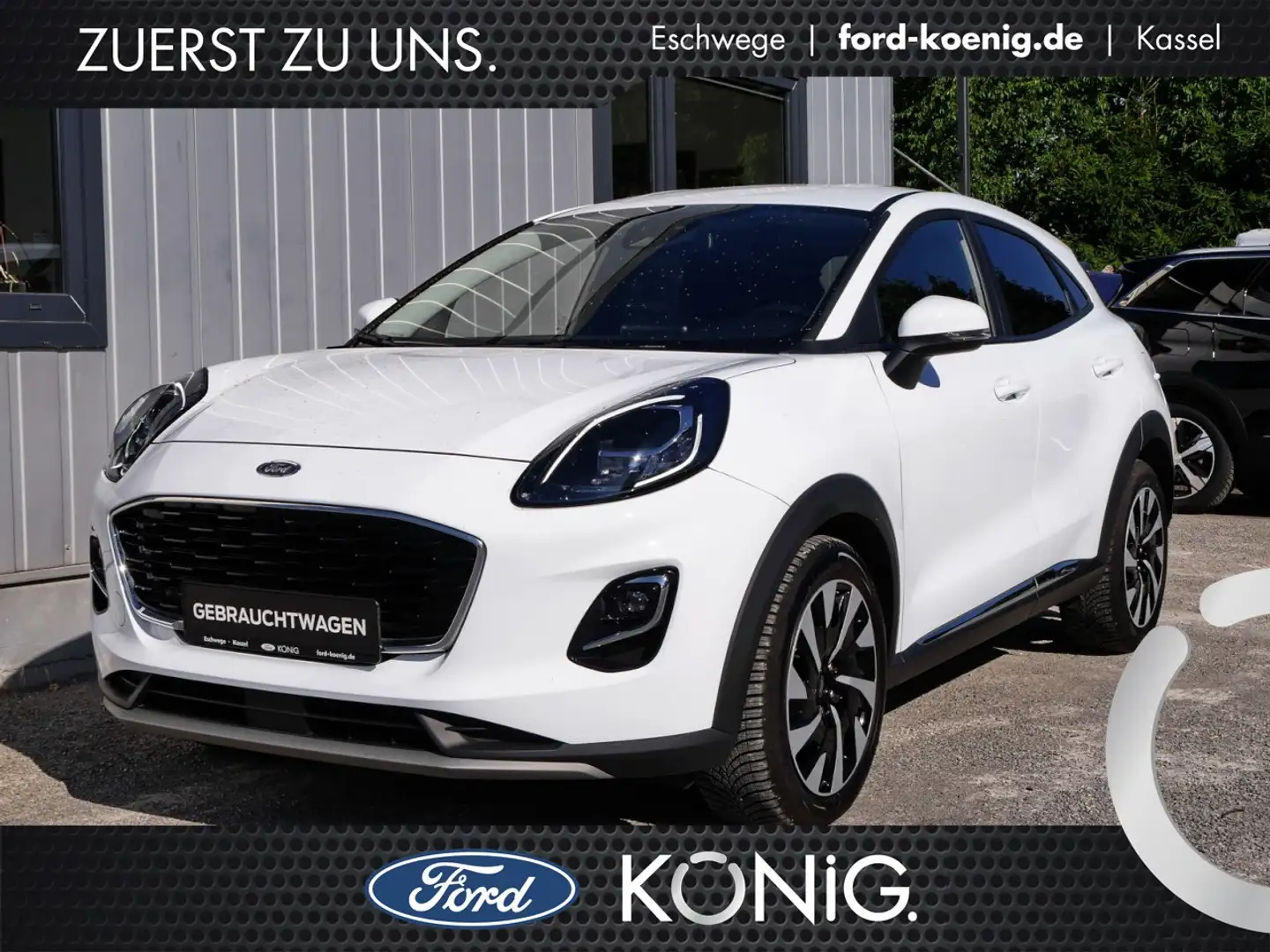 Ford Puma Titanium 1.0 MildHybrid Navi+ACC+ParkPilot Klima Blanc - 1