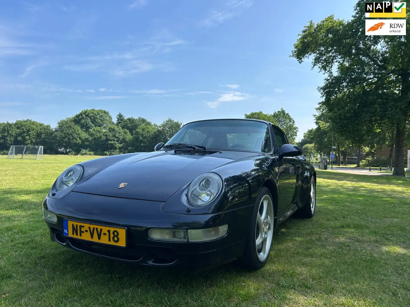 Porsche 993 3.2 Coupé 993 bi turbo Look Zeer Mooi Blauw - 1