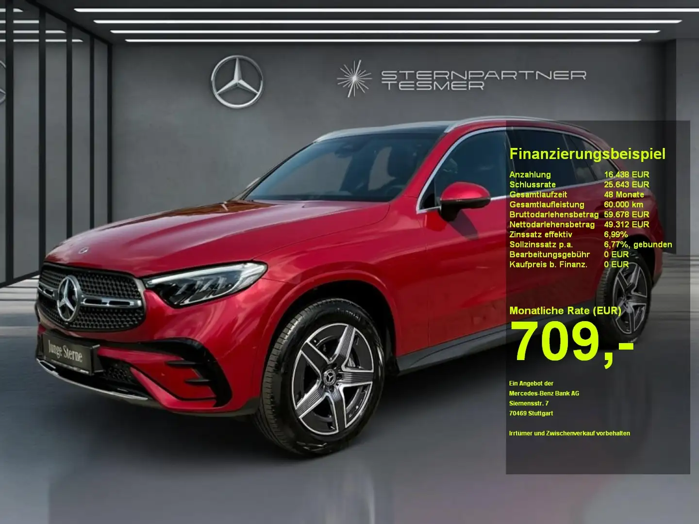 Mercedes-Benz GLC 400 e 4M AMG AHK Panor. Sitzkli. Distr.Vorr. Roşu - 1