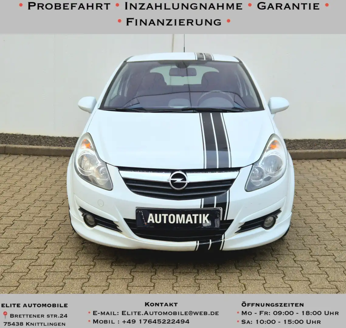Opel Corsa Sport 1.2*TÜV NEU*GARANTIE*SERVICE NEU Blanc - 2