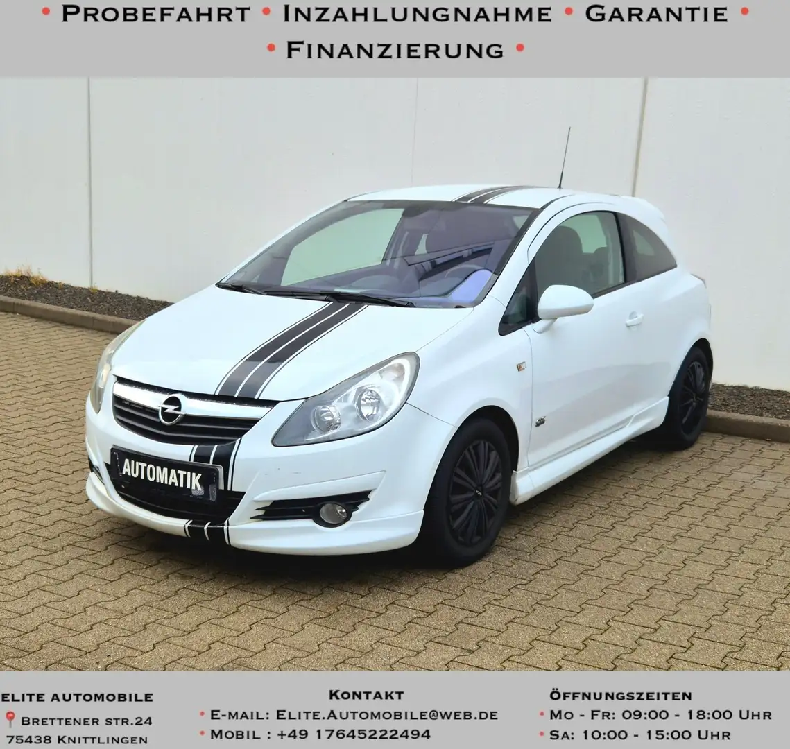 Opel Corsa Sport 1.2*TÜV NEU*GARANTIE*SERVICE NEU Blanc - 1