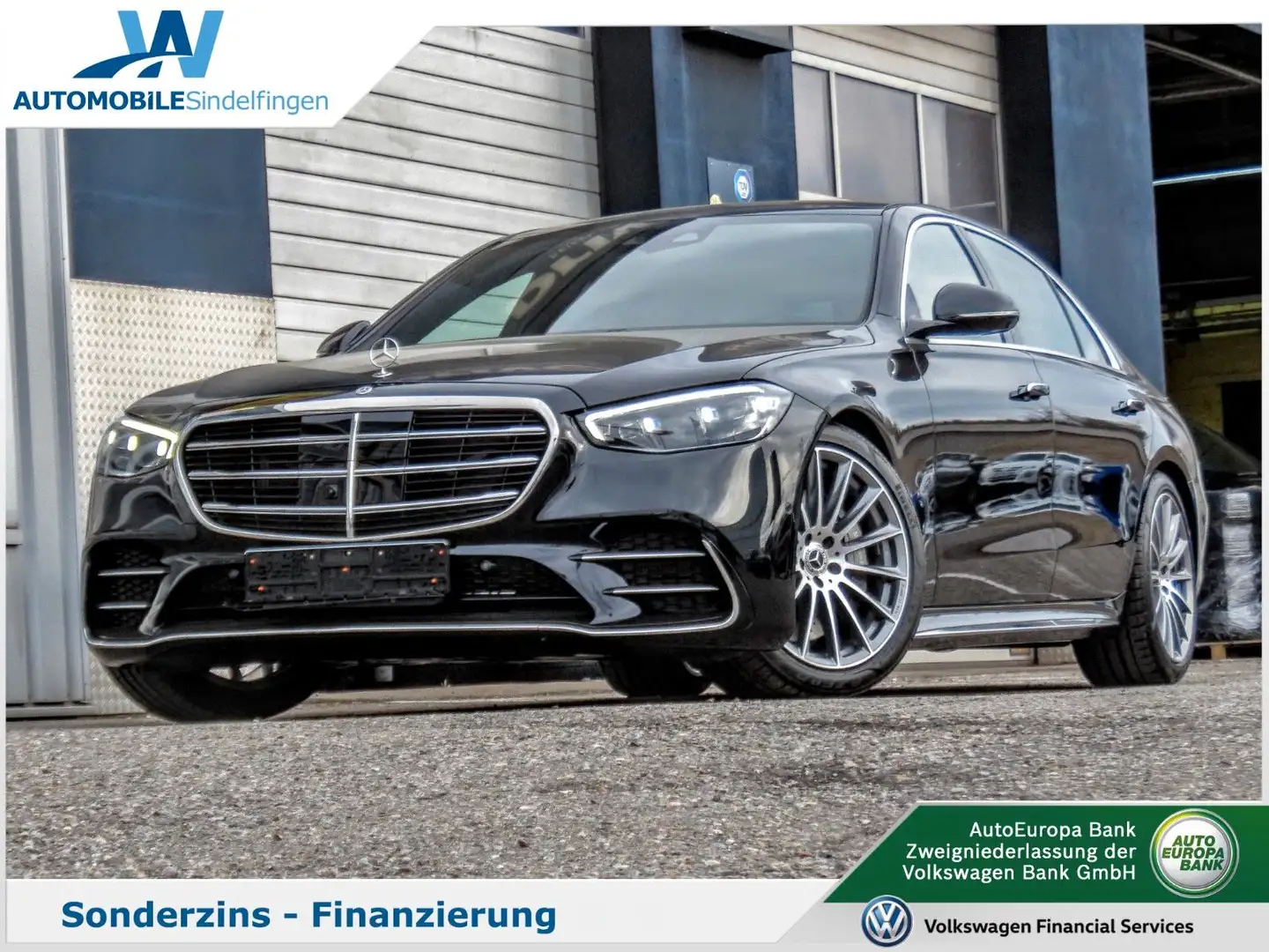Mercedes-Benz S 450 Limousine Lang 4Matic LEDER PANO AMG-LINE Negro - 1