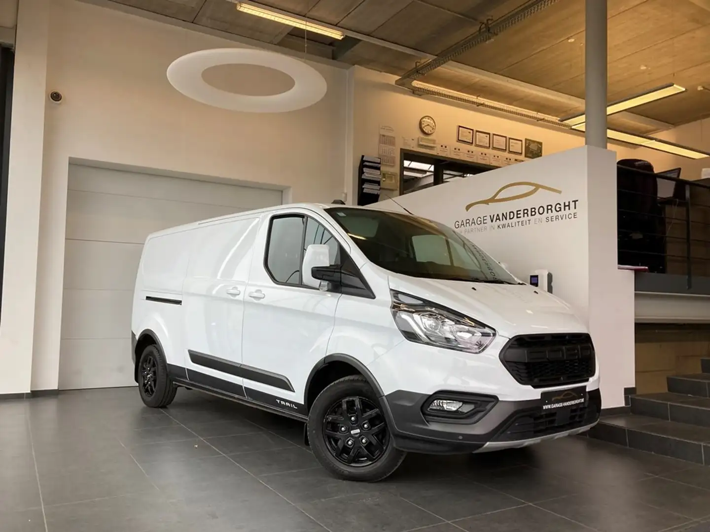 Ford Transit Custom TRAIL L2 FULL OPTION LEDER  29700+BTW Blanc - 1