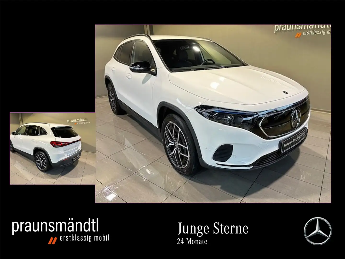 Mercedes-Benz EQA 300 4M Progressive Night Kamera/19"/MBUX/Tot Weiß - 1