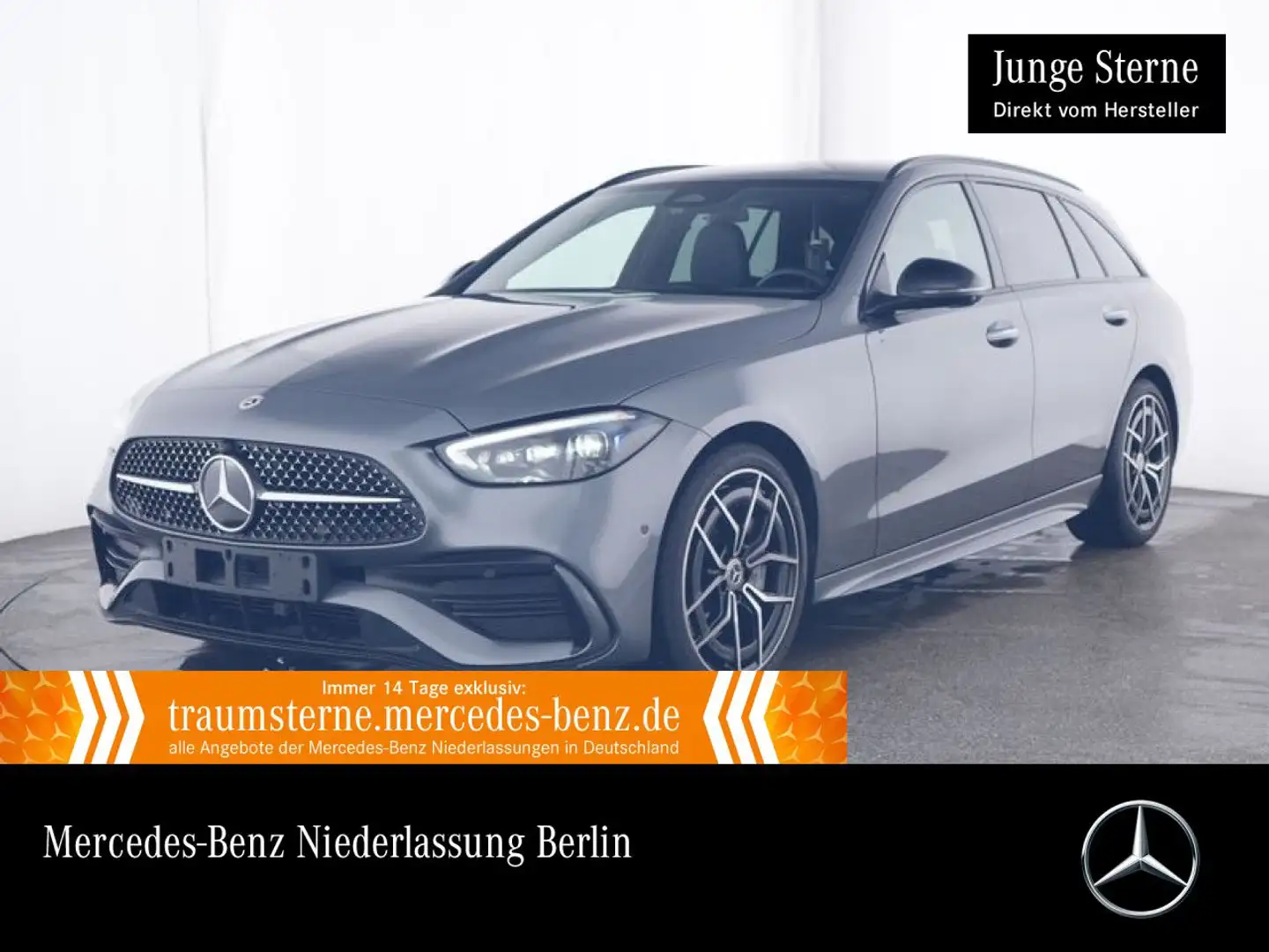 Mercedes-Benz C 300 d T AMG+NIGHT+360+AHK+STHZG+TOTW+KEYLESS+9G Gris - 1