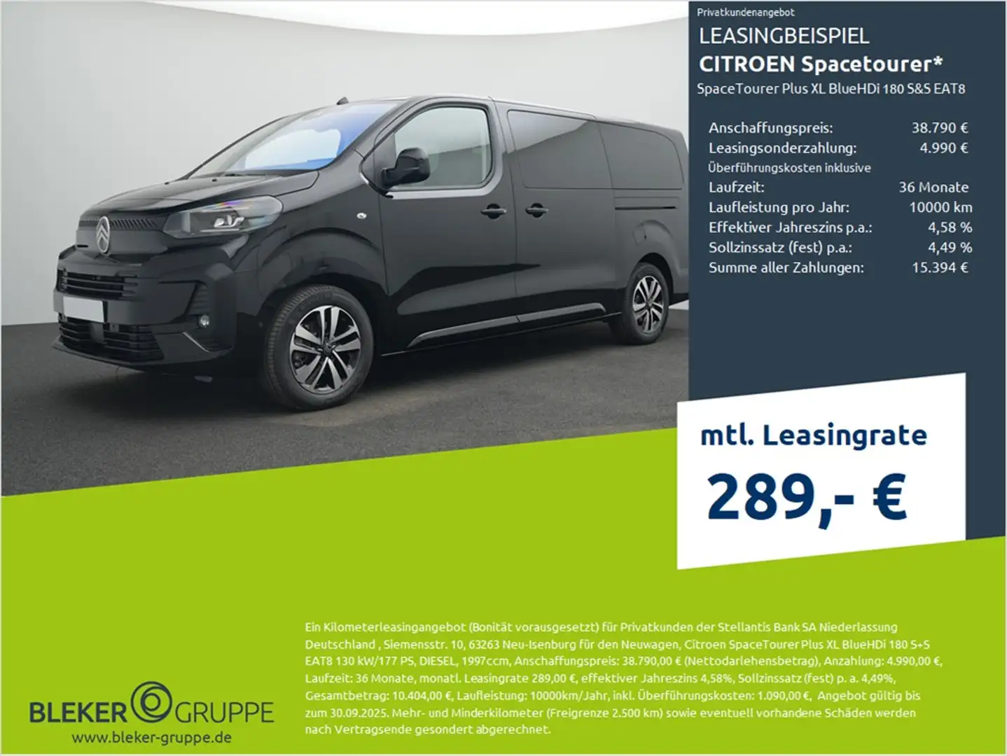 Citroen Spacetourer SpaceTourer Plus XL BlueHDi 180 S&S EAT8 Schwarz - 1