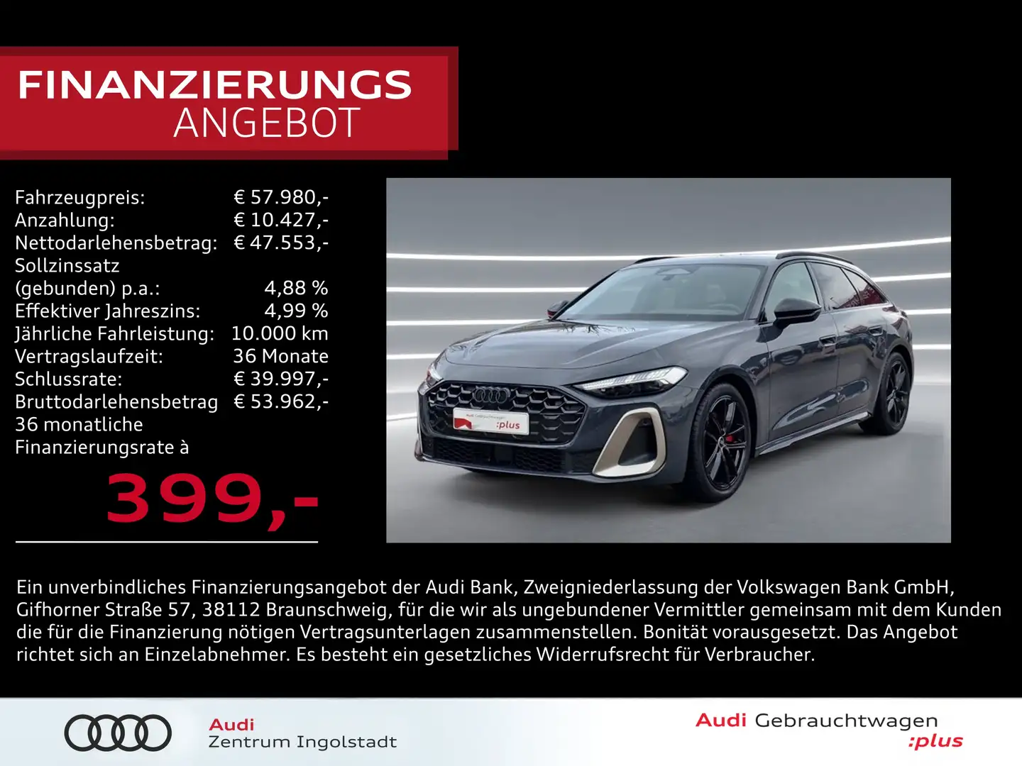 Audi A5 Avant TDI qu 2x S line B&O MATRIX AHK HuD KAM Grau - 1
