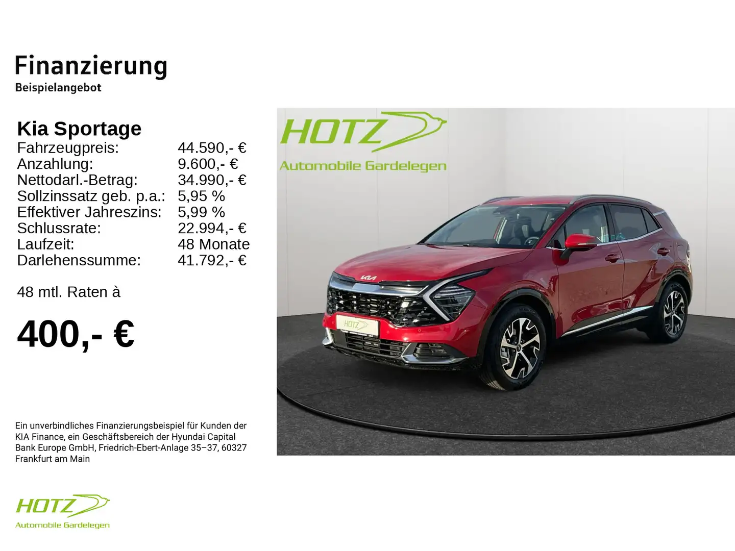 Kia Sportage 1.6T HEV DCT Spirit, Allrad AHK, P5,P2 Rood - 2