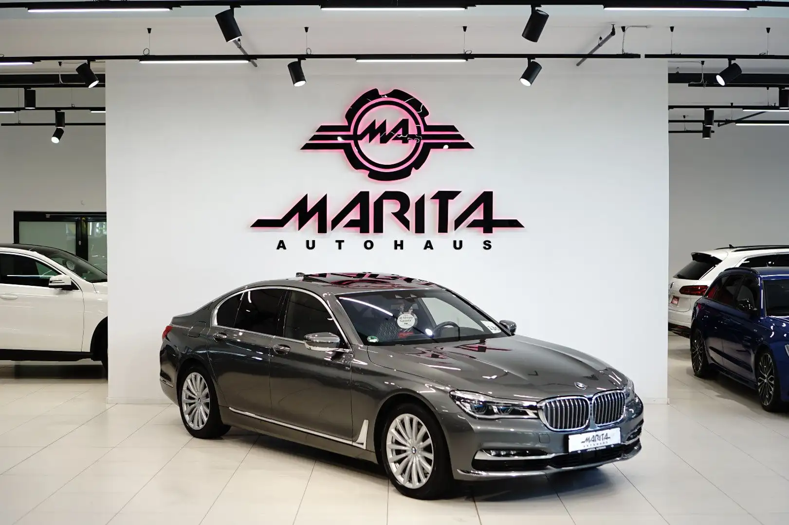 BMW 730 d|PURE EXCELLENCE|HUD|SOFTCL|MASSAG|360°|H&K| Szary - 1