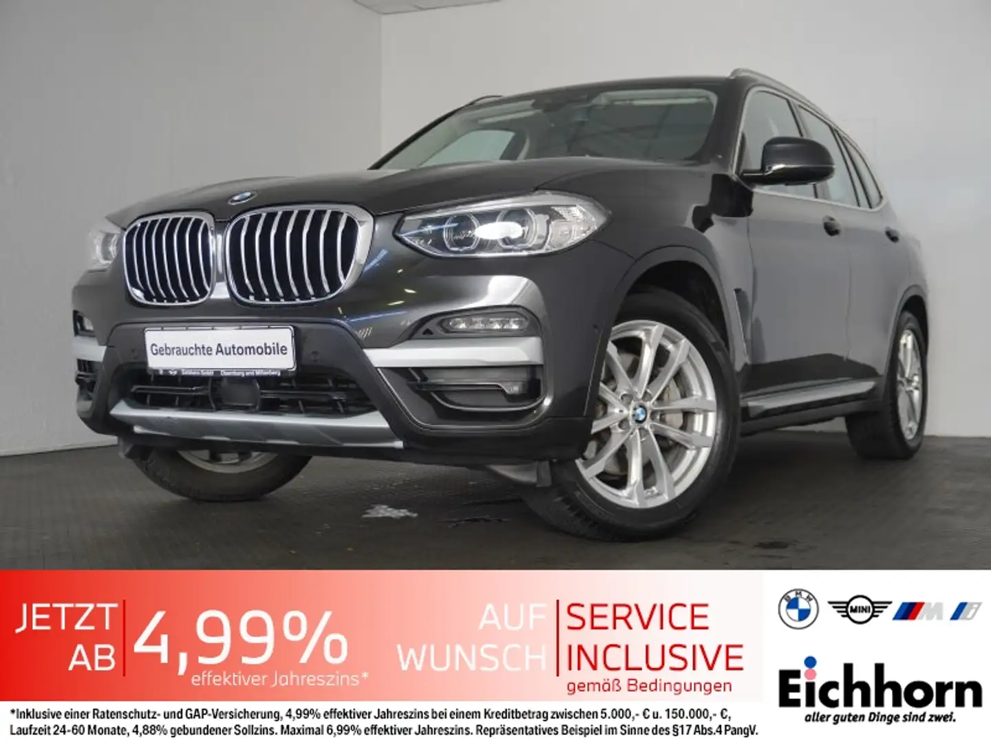 BMW X3 xDrive30i x-Line *PGSD.AHK.HUD.LEDER.ACC* Grau - 1