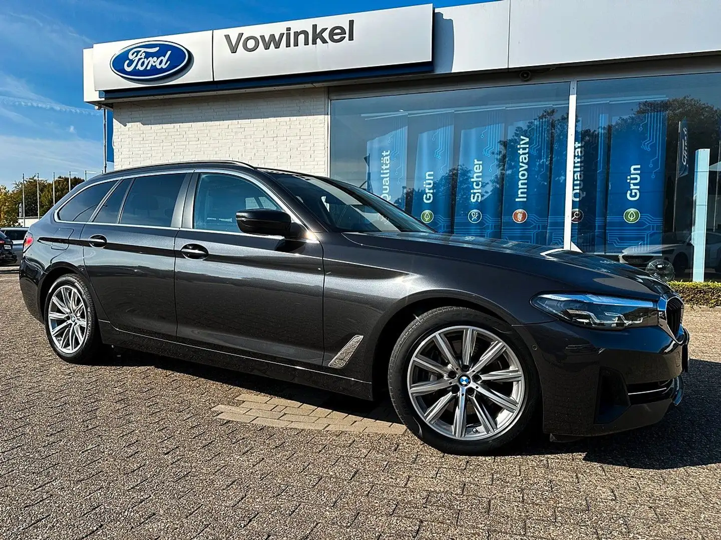 BMW 530 d Touring ACC+BLIS+LED+H&K+HUD+RFK+Leder+WR Gris - 1