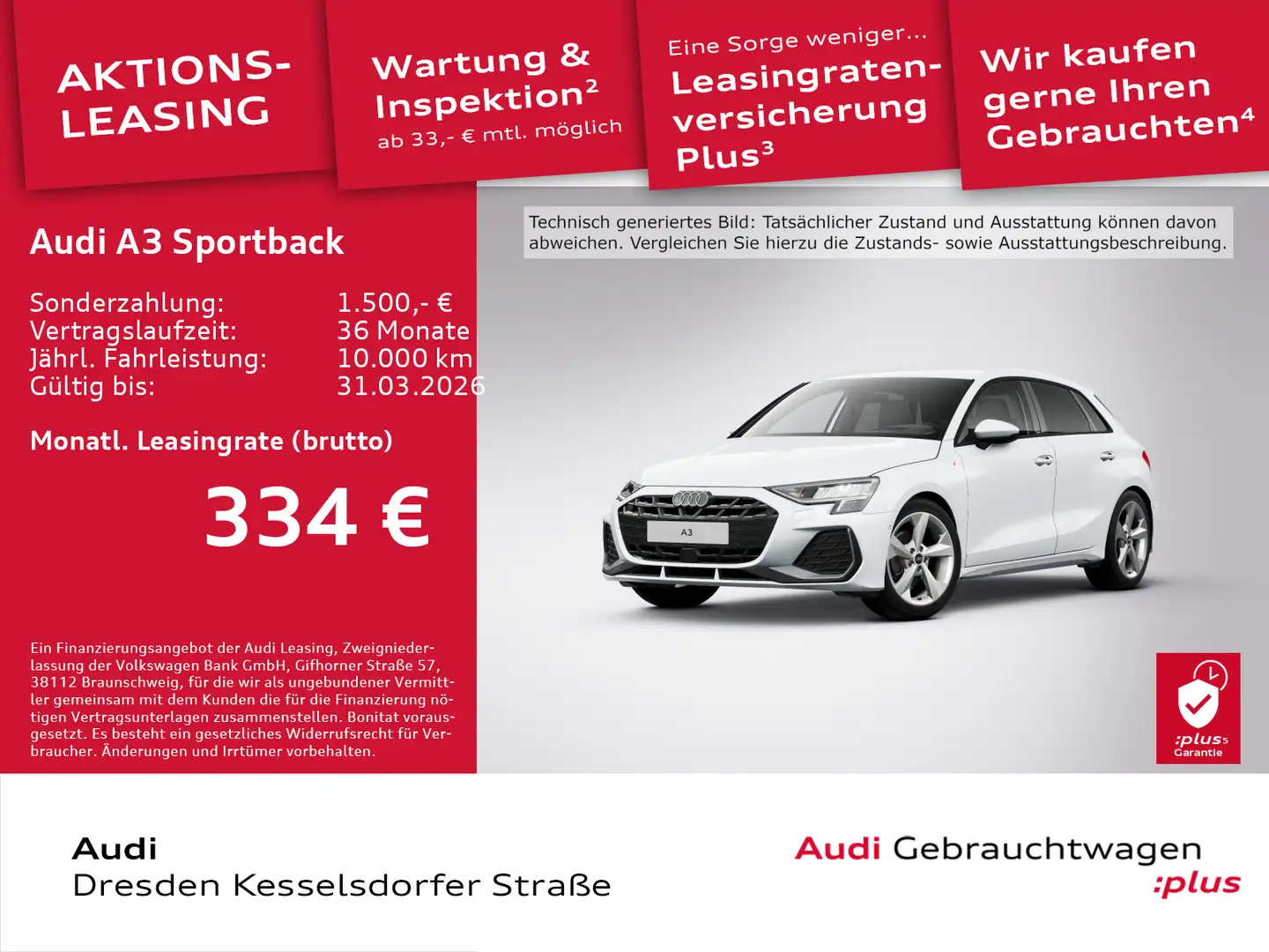 Audi A3 35 TFSI S line Navi S tronic Weiß - 1
