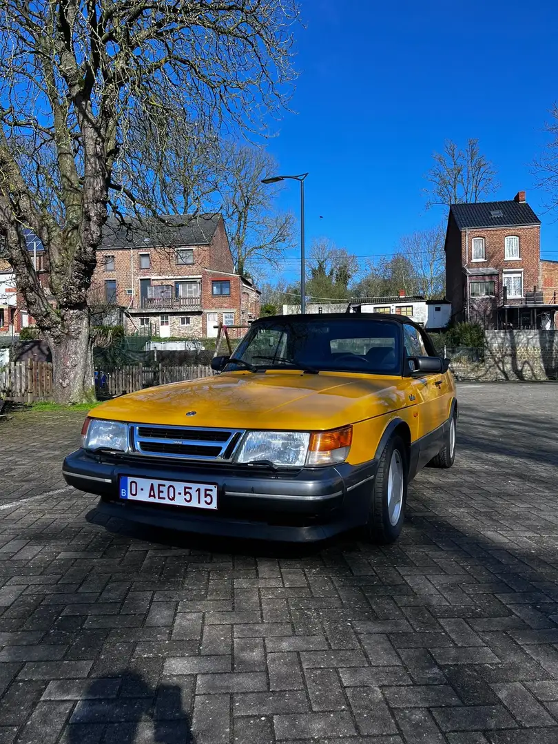 Saab 900 turbo žuta - 1