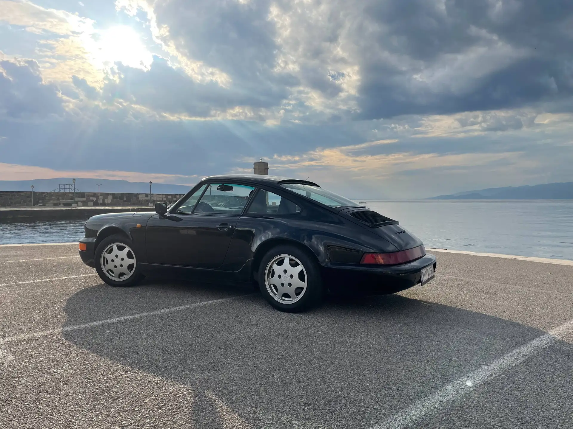 포르쉐 Porsche 911 911 Carrera 4 Cabriolet 1991 블랙 사진 4