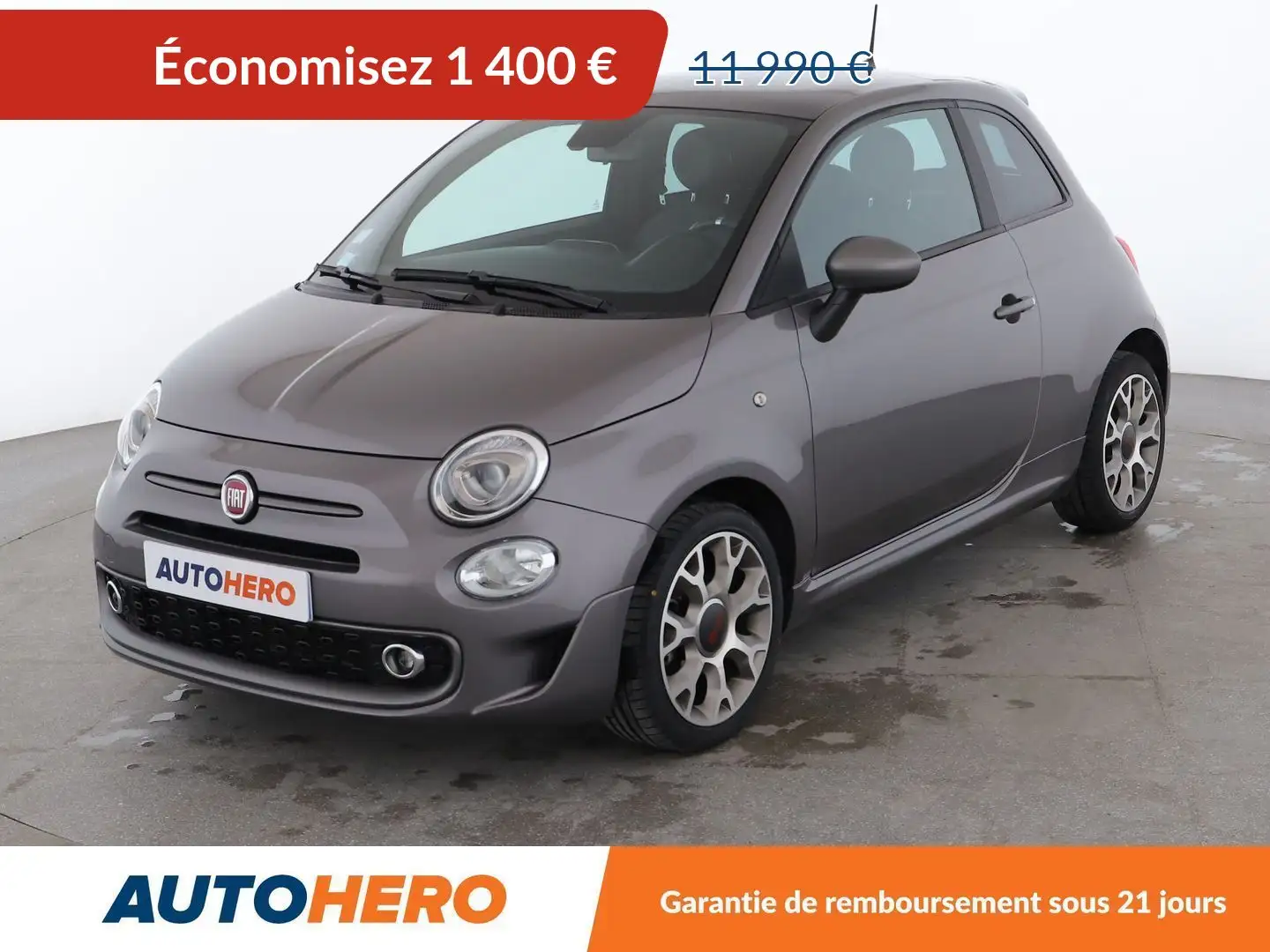 Fiat 500 1.0 Hybrid BSG Sport Gris - 1