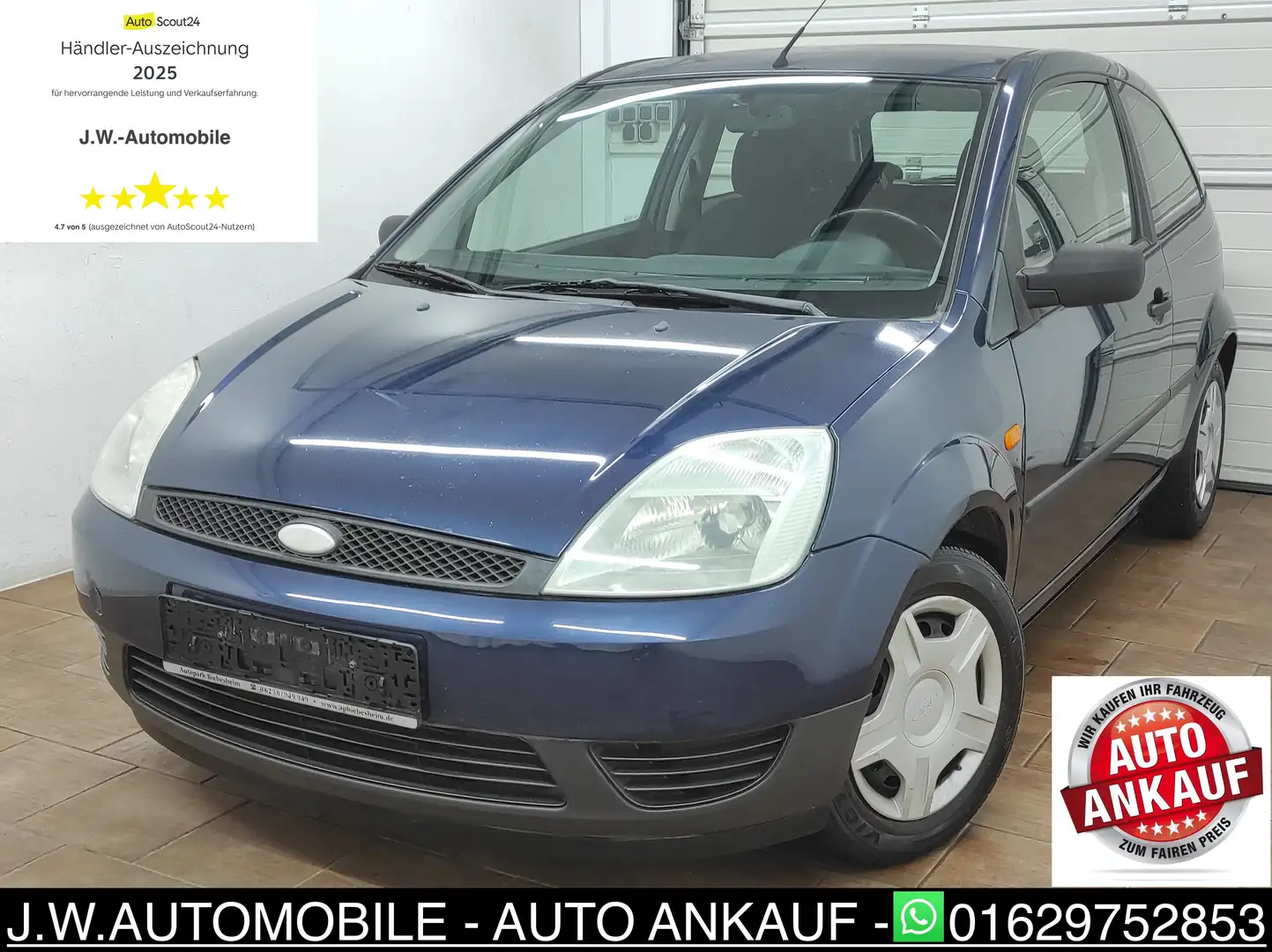 Ford Fiesta 1.4 KLIMA 5Türer EURO-4 ABS RADIO SERVOLENKUNG Bleu - 2