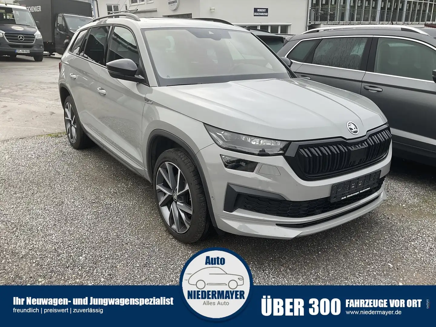 Skoda Kodiaq 2.0 TDI DSG Sportline 4x4, Pano, AHK, Navi, Side, Grau - 1