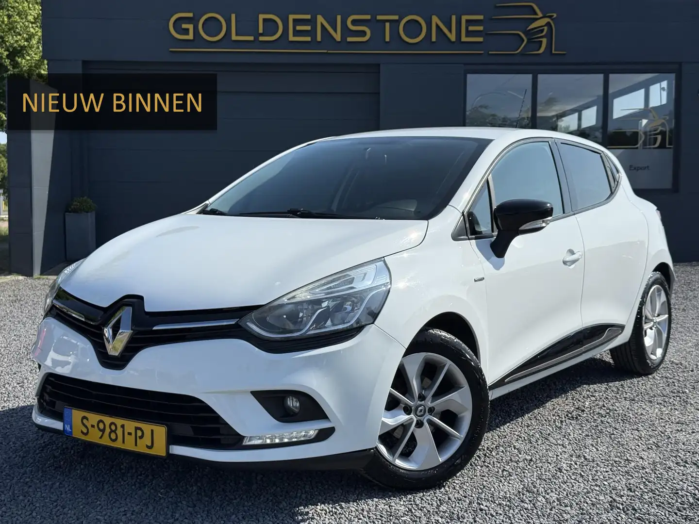 Renault Clio 0.9 TCe Limited 1e Eigenaar,Navi,Airco,Cruise,PDC, Weiß - 1