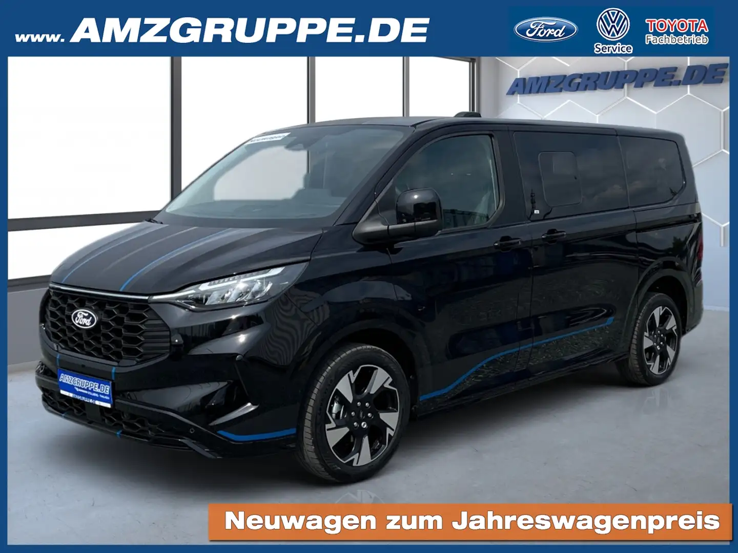 Ford Tourneo Custom Sport L1 AT 5J.*Gar.+ACC+Kamera+Winterpak Noir - 1