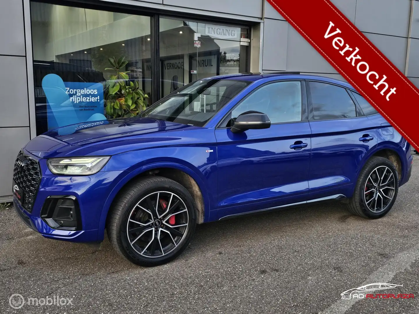 Audi Q5 Sportback 50 TFSI e S edition Panorama/Sfeer/Leder Blauw - 1