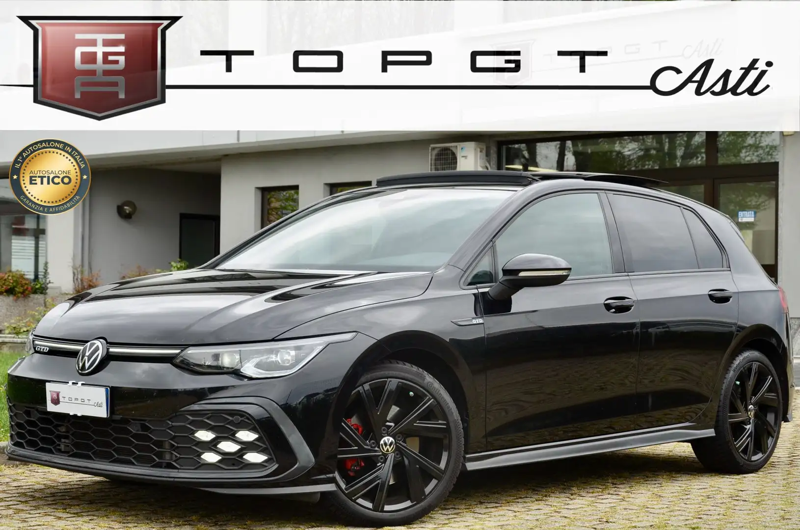 Volkswagen Golf 2.0 tdi GTD 200cv dsg PREZZO REALE TETTO PERMUTE Nero - 1