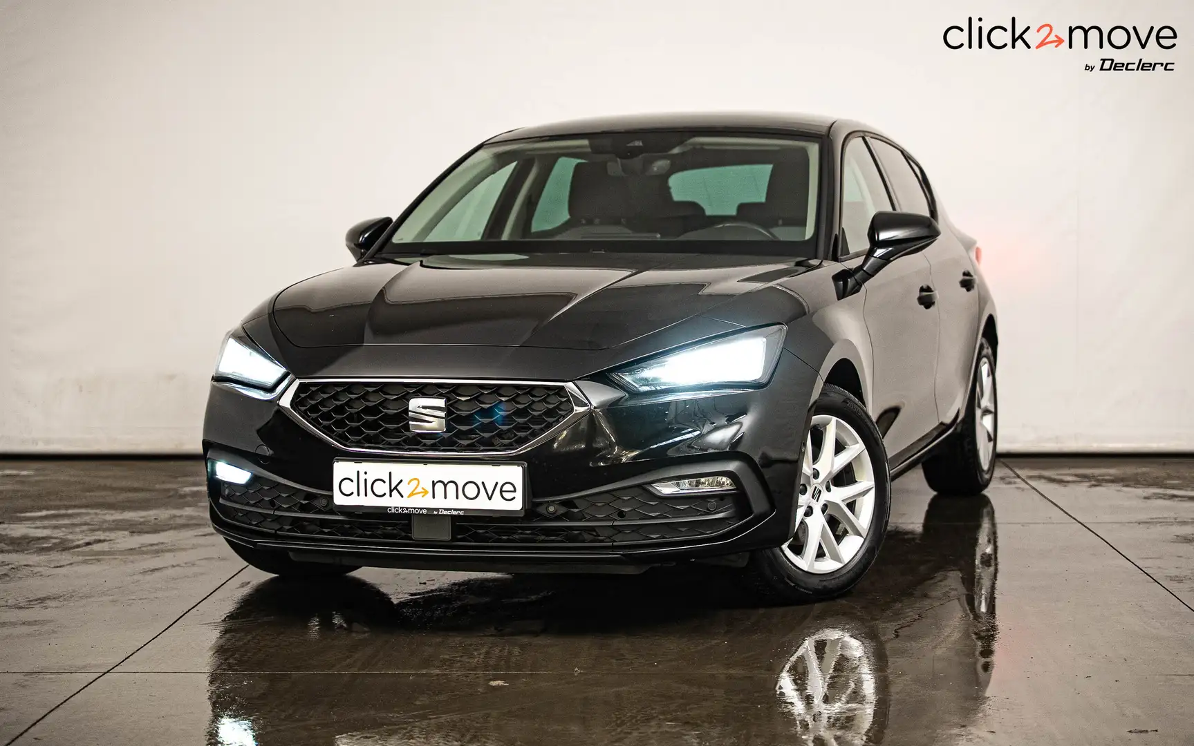 SEAT Leon 1.0 eTSI MHEV Style DSG Noir - 1